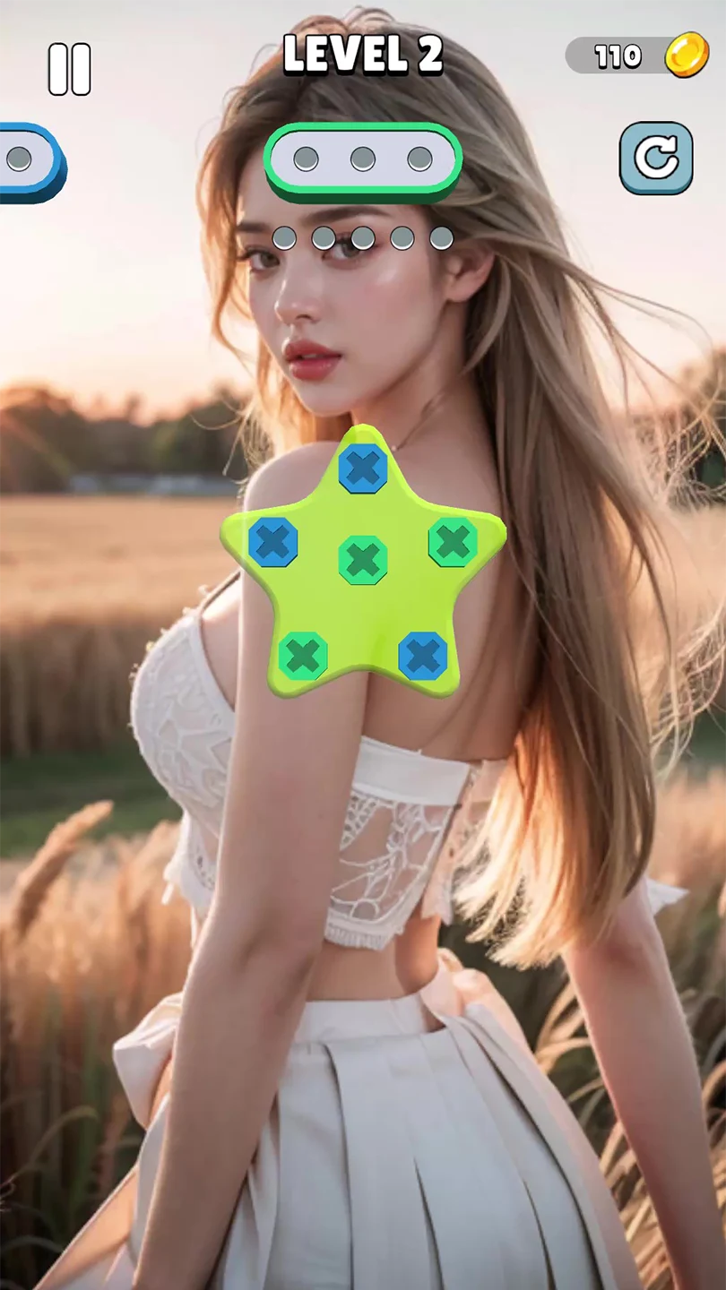 Beauty Unscrew Puzzle screenshot