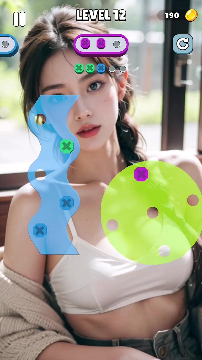 Beauty Unscrew Puzzle screenshot